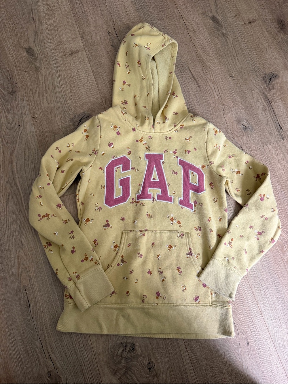 New Gap Kids Girls Logo Hoodie Sweatshirt floral flowers XL 12